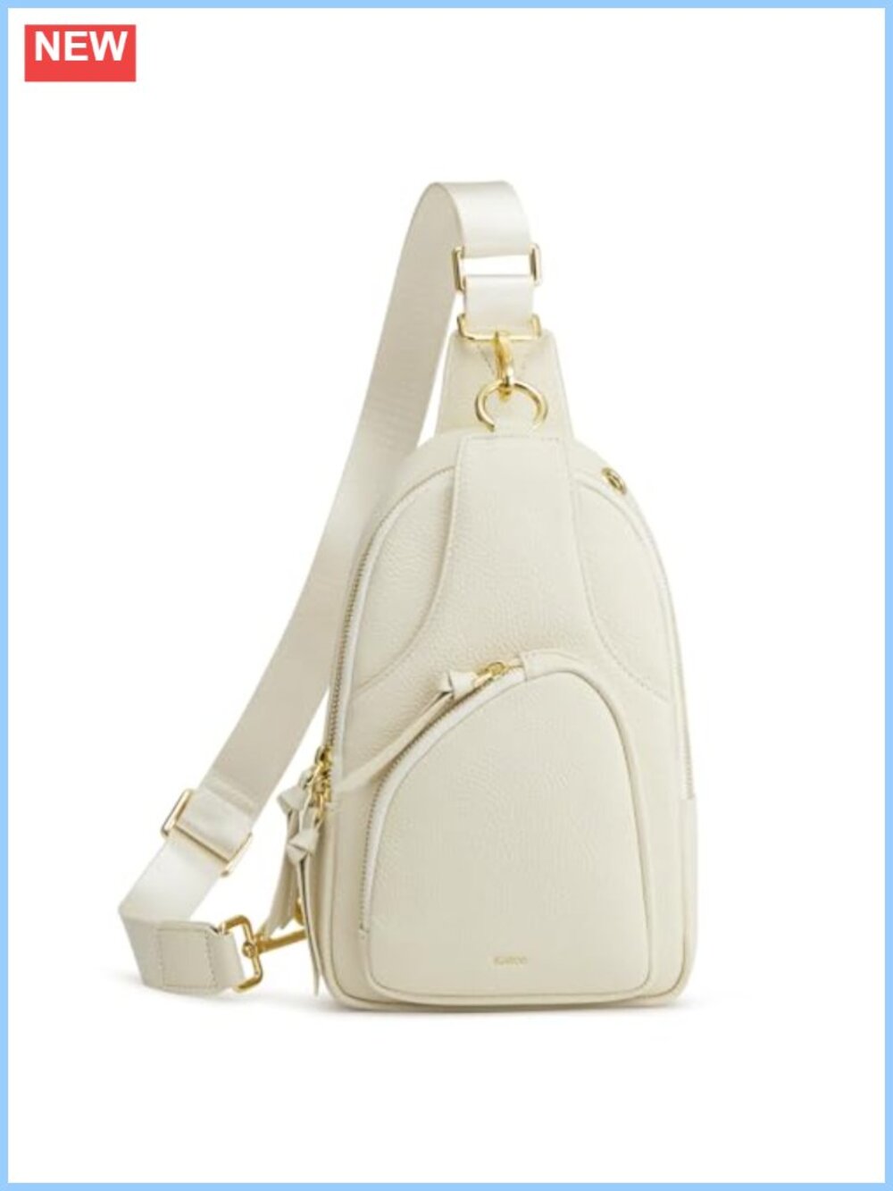Top Grain Pebbled Cowhide Leather Sling Bag Crossbody RFID Travel